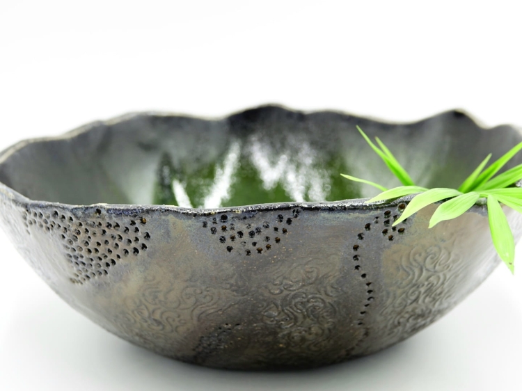Ręcznie wykonana miska ceramiczna DESSIMO GOLF, duża forma, ceramika artystyczna