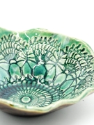 zielona miseczka ceramiczna mini handmade