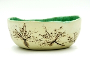 artystyczna miska ceramiczna z nakrapianiem