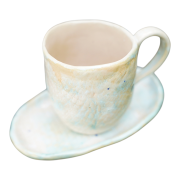 filiżanka do kawy handmade ecru