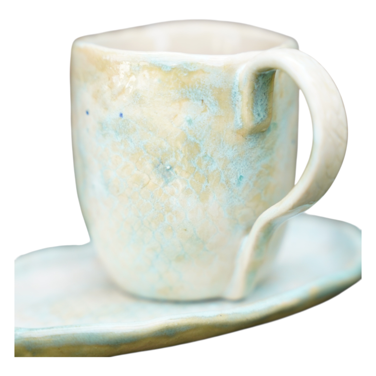 filiżanka do herbaty ceramika ecru