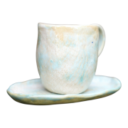 filiżanka do herbaty ceramika ecru