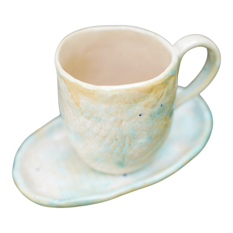 filiżanka do herbaty ceramika ecru