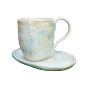 filiżanka do herbaty ceramika ecru