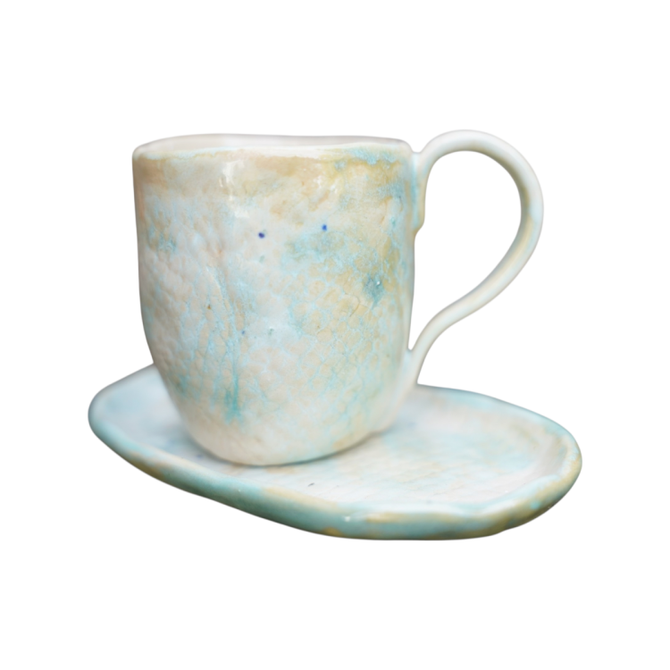 filiżanka do herbaty ceramika ecru